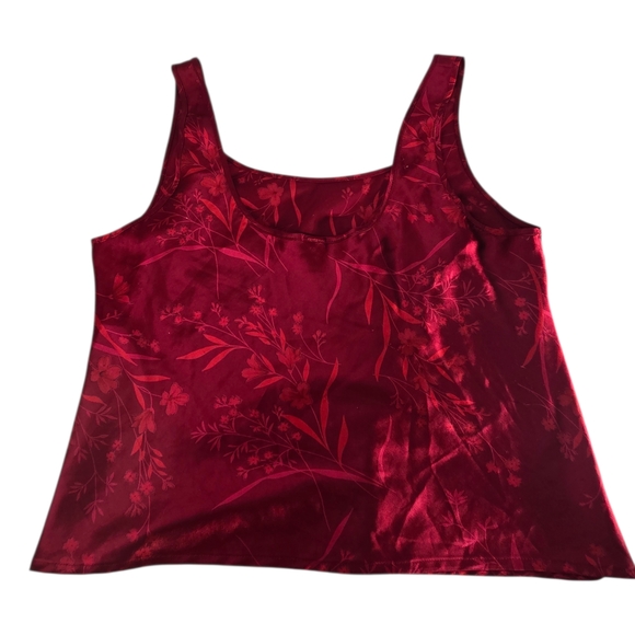 Victoria's Secret Other - Victorias Secret Red Satin Pajamas Womens Size Medium Sleeveless Lightweight